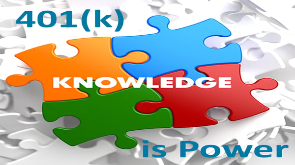 Knowledge on Multicolor Puzzle on White Background.