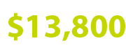 green $13,800 July 2019